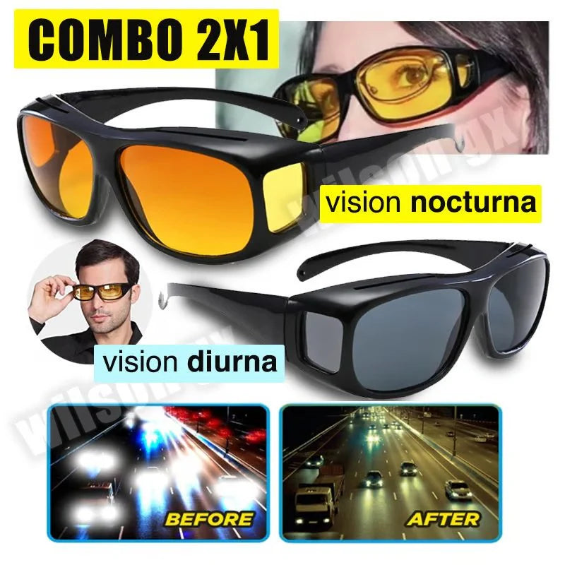 Lentes dual pack 2 en 1 con vision HD